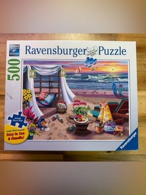 Ravensburger Jigsaw Puzzle 500  Pieces Cabana Retreat 167920 Verified Complete